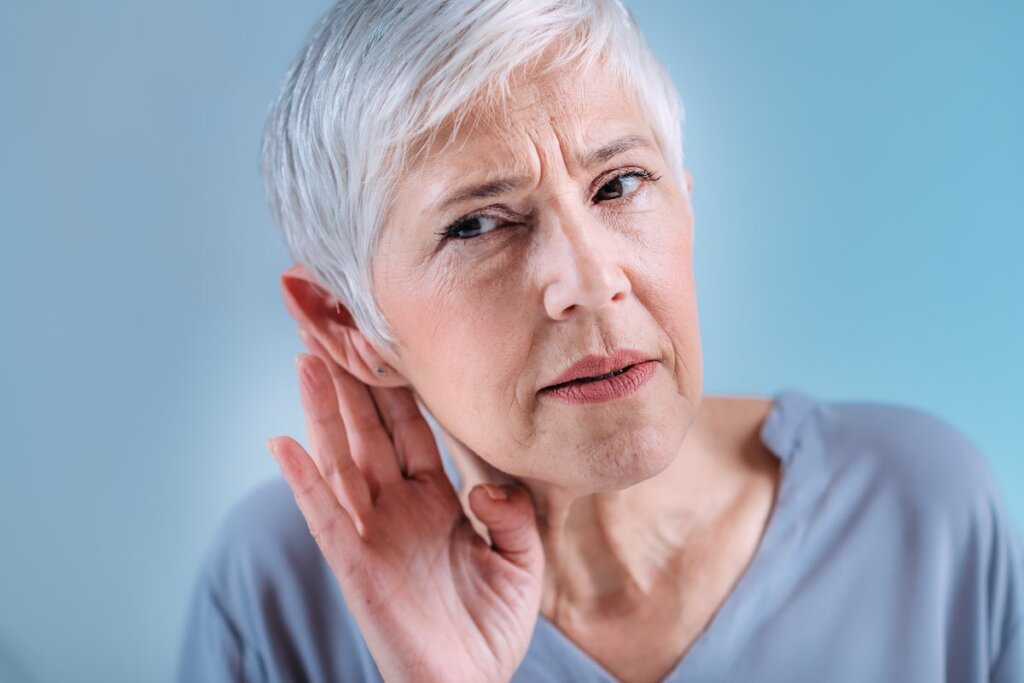 Hearing Loss Senior Woman With Symptoms Of Hearing 1024x683