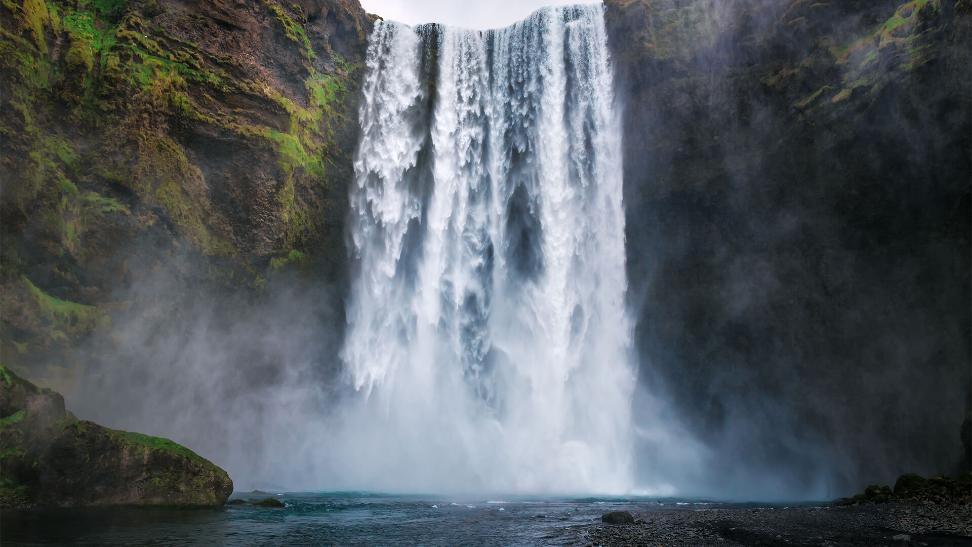 skogafoss waterfall in Iceland