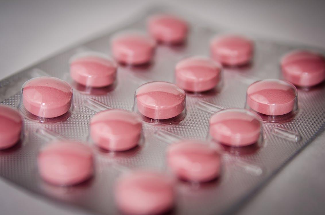 Free Pink Round Medication Pill Stock Photo