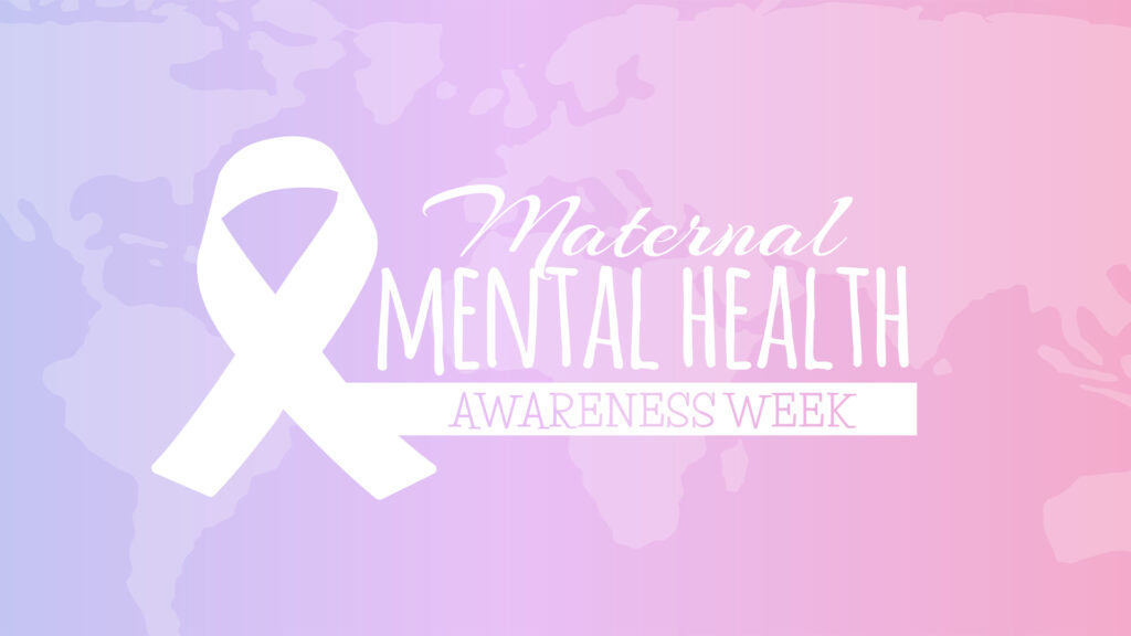 Maternal Mental Health Awareness Week Background Illustration